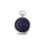 Charles Hubert Stainless Steel Open Face Tritium Quartz Pocket Watch