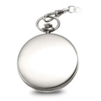 Charles Hubert Stainless Steel Open Face Tritium Quartz Pocket Watch