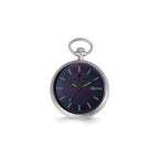 Charles Hubert Stainless Steel Open Face Tritium Quartz Pocket Watch