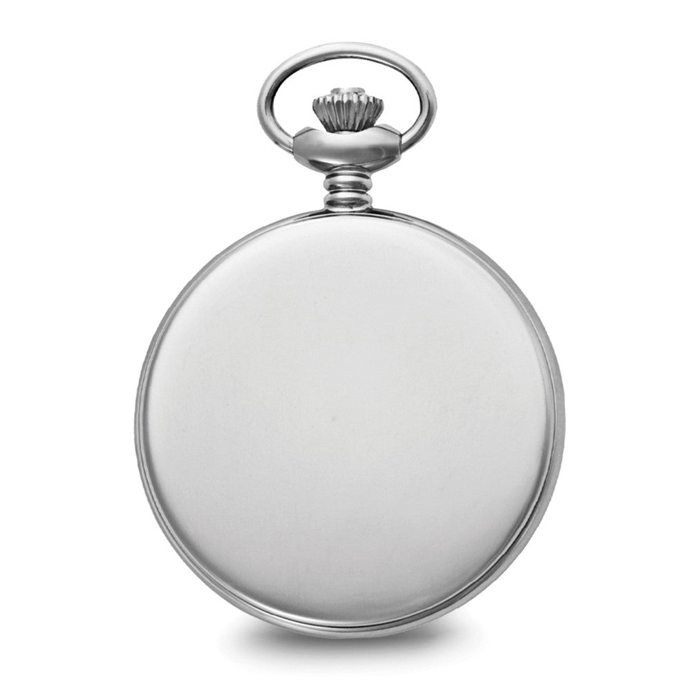 Charles Hubert Stainless Steel Hunter Case Tritium Mechanical Pocket Watch