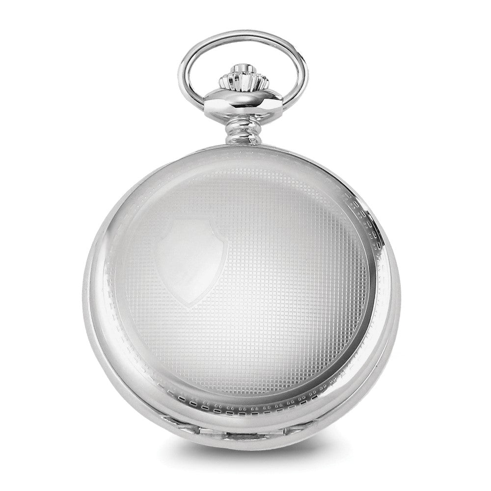 Charles Hubert Stainless Steel Hunter Case Tritium Mechanical Pocket Watch