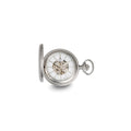 Charles Hubert Stainless Steel Hunter Case Tritium Mechanical Pocket Watch
