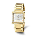 Champion Passion IP-plated Stainless Steel Crystal Bezel Square Dial Watch