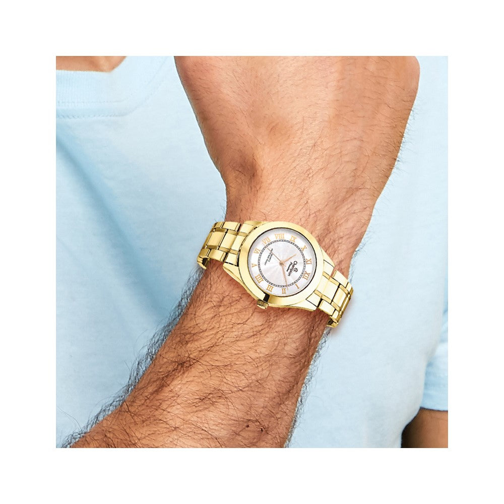 Champion Passion IP-plated White Dial Watch