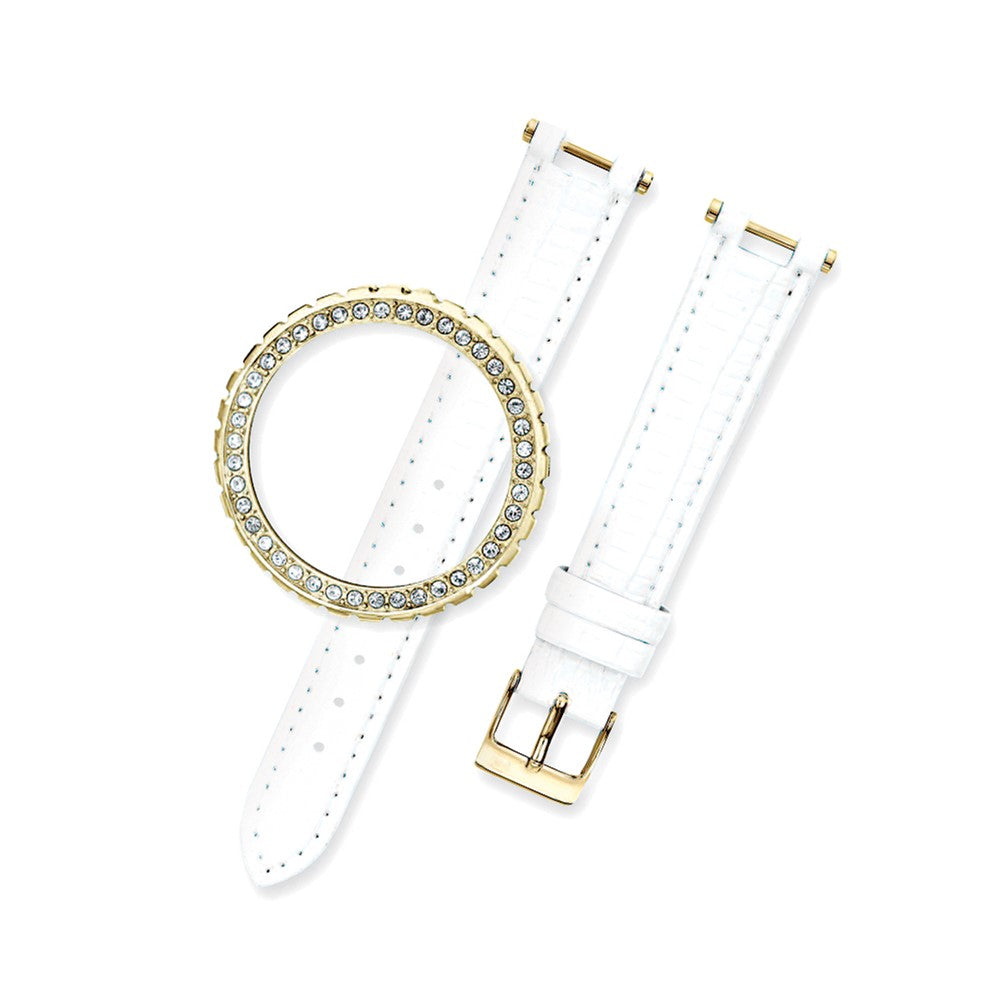 Ladies Champion Glamour IP-plated Changeable Bezel/Strap Watch