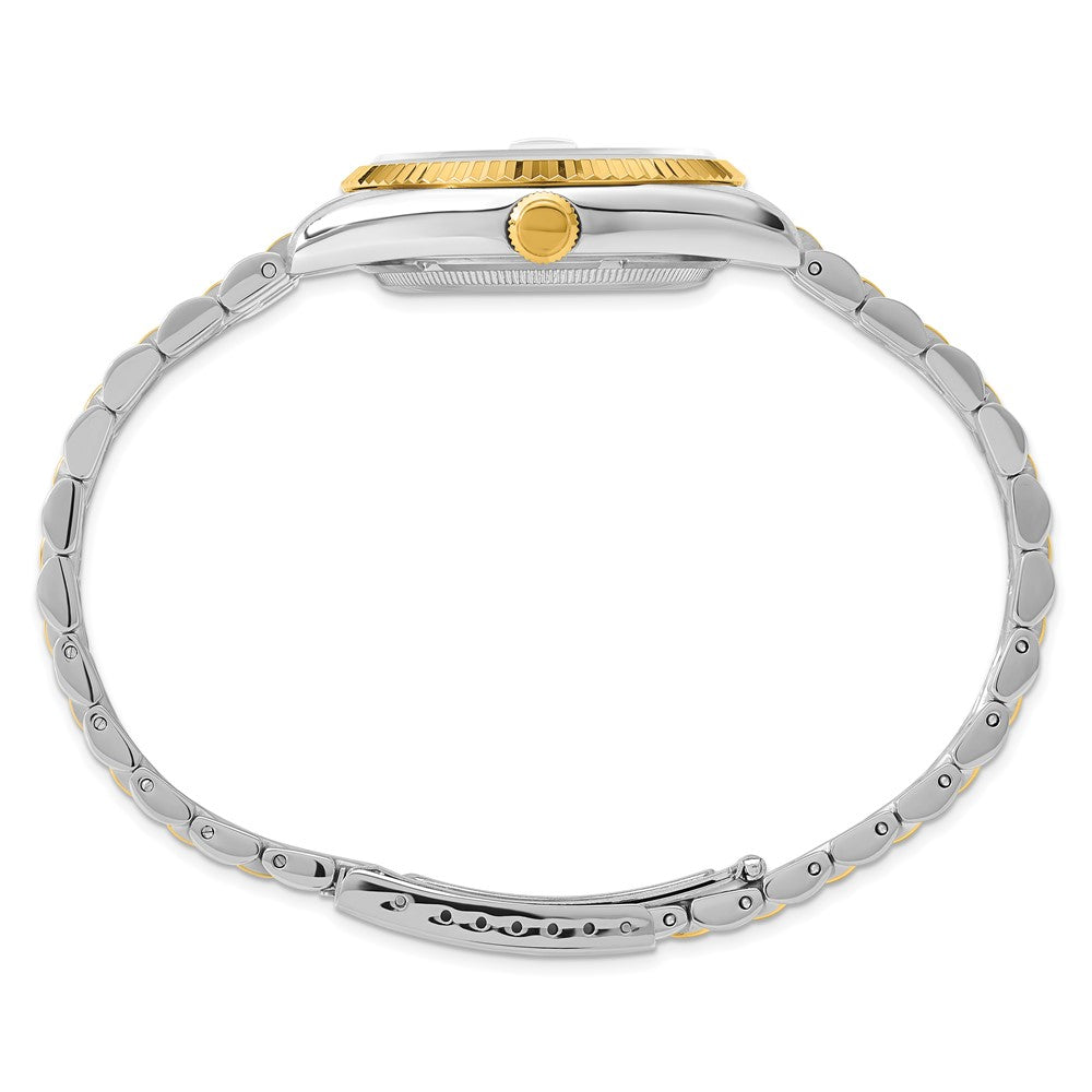 Mens Charles Hubert IP-plated Two-tone Off White Dial Watch