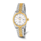 Mens Charles Hubert IP-plated Two-tone Off White Dial Watch