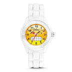Colori Happy Smile Chilly 30mm White Key Ring/Watch Set
