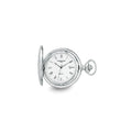 Charles Hubert Stainless Steel White Dial with Date Pocket Watch