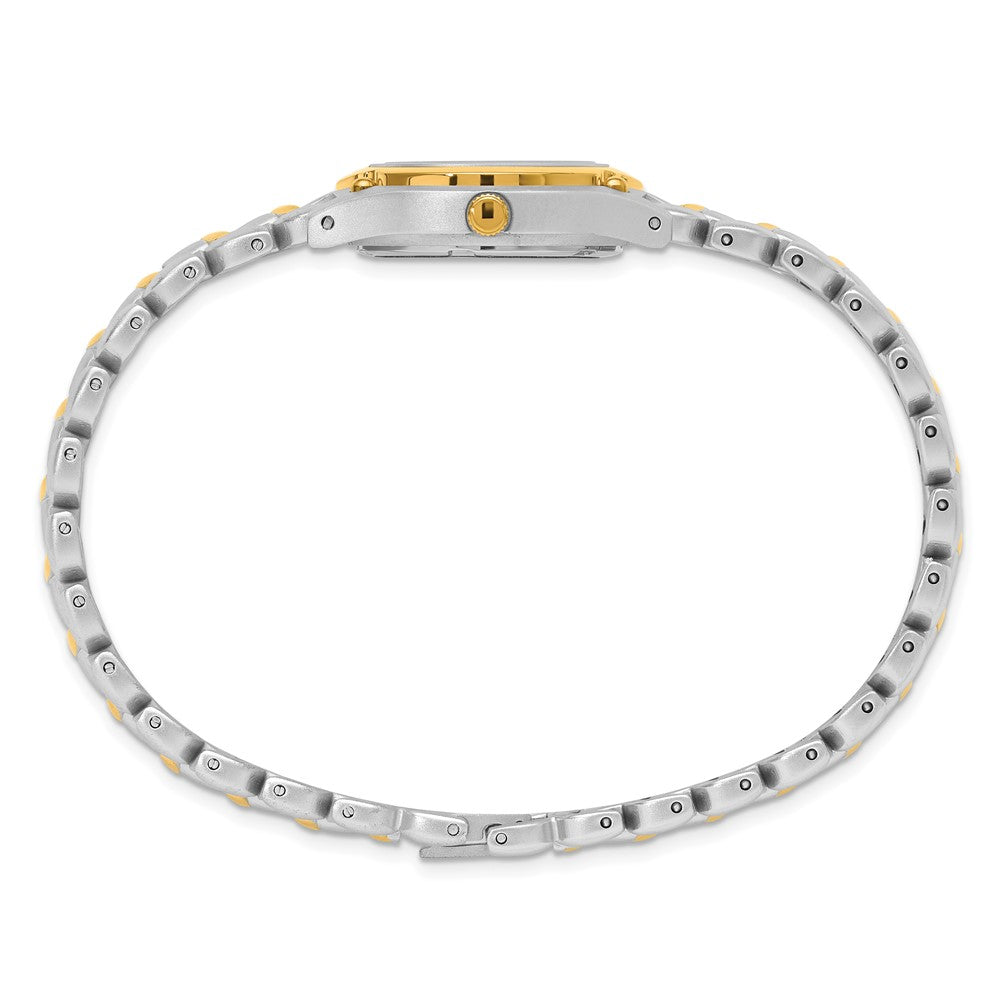Ladies Charles Hubert Two-tone Brass White Dial Watch