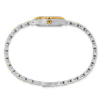 Ladies Charles Hubert Two-tone Brass White Dial Watch