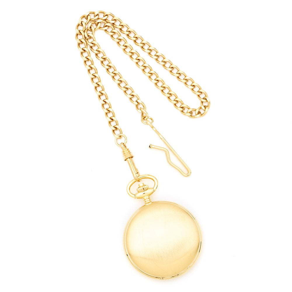 Charles Hubert Gold-finish White Dial Pocket Watch