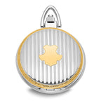 Charles Hubert Gold-finish Two-tone White Dial Pocket Watch