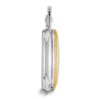 Charles Hubert Gold-finish Two-tone White Dial Pocket Watch