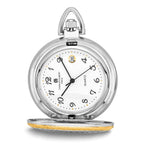 Charles Hubert Gold-finish Two-tone White Dial Pocket Watch