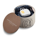 Charles Hubert Gold-finish Two-tone Chrome Square Pocket Watch