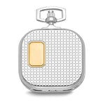 Charles Hubert Gold-finish Two-tone Chrome Square Pocket Watch
