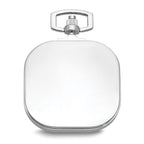 Charles Hubert Gold-finish Two-tone Chrome Square Pocket Watch