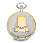 Charles Hubert Gold-finish Two-tone White Dial Pocket Watch