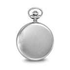 Charles Hubert Stainless Steel White Dial with Date Pocket Watch
