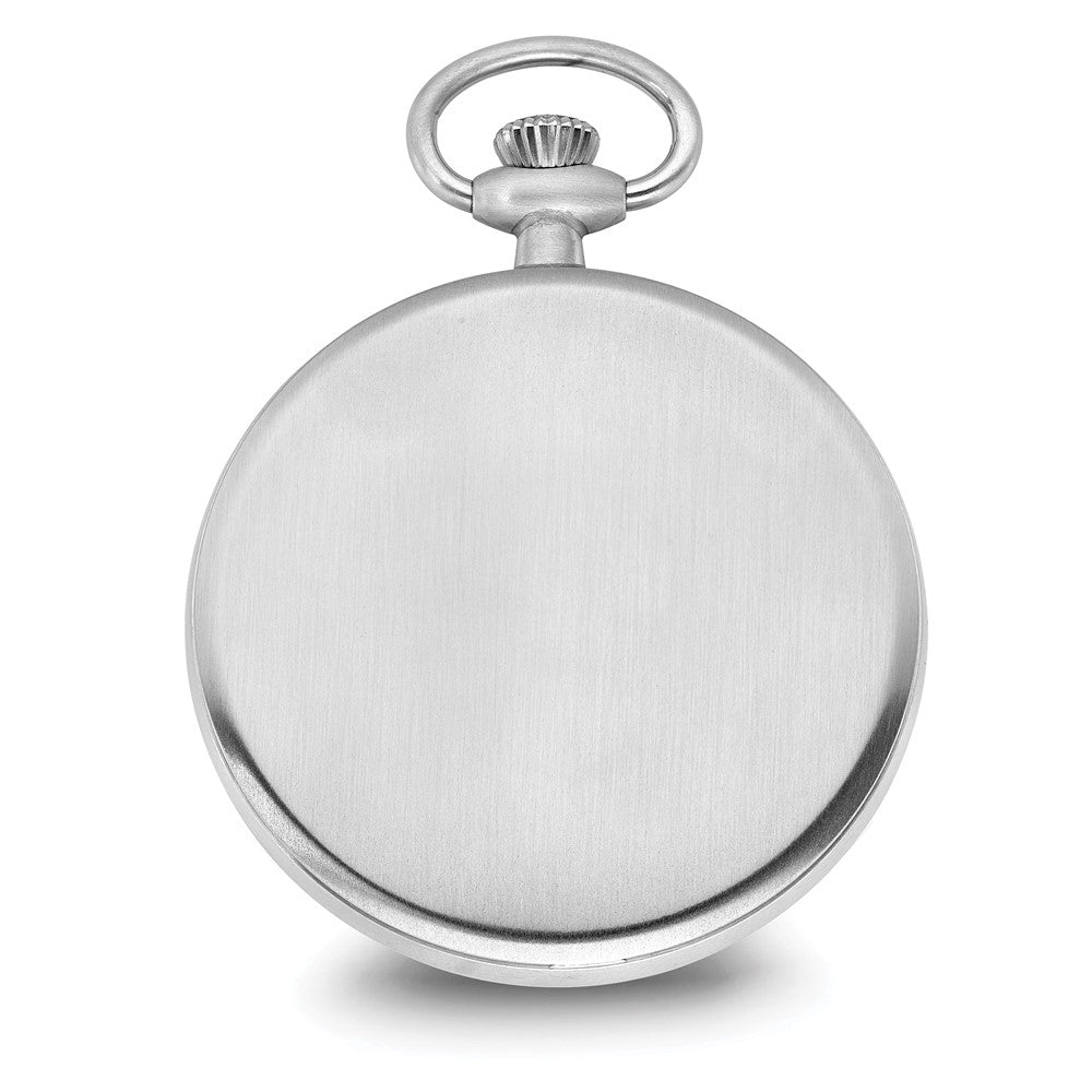 Charles Hubert Solid Stainless White Dial Full Face Pocket Watch