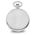 Charles Hubert Solid Stainless White Dial Full Face Pocket Watch