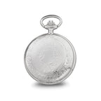 Charles Hubert Chrome-finish White Dial Three Hands Pocket Watch