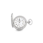 Charles Hubert Chrome-finish White Dial Three Hands Pocket Watch