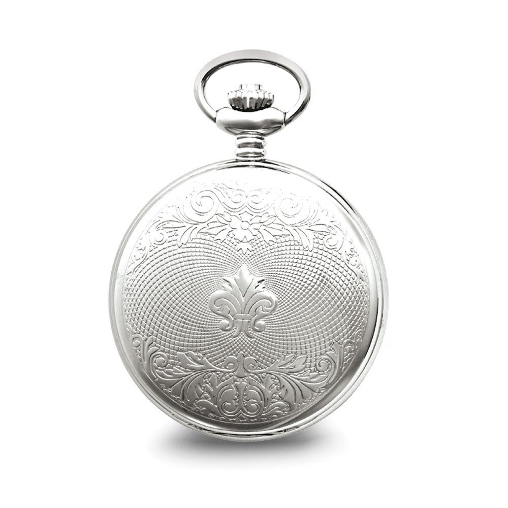 Charles Hubert Chrome-finish White Dial Pocket Watch