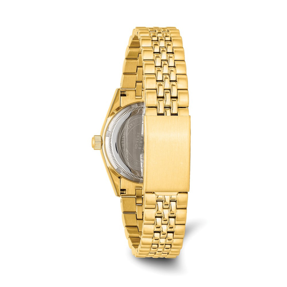 Mens Charles Hubert IP-plated Gold-tone Dial Watch