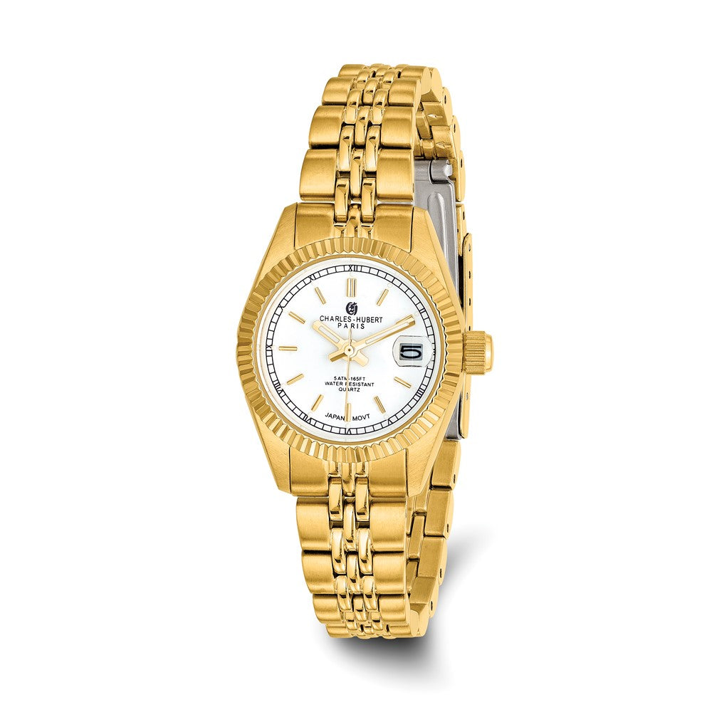 Ladies Charles Hubert IP-plated Off White Dial 26mm Watch