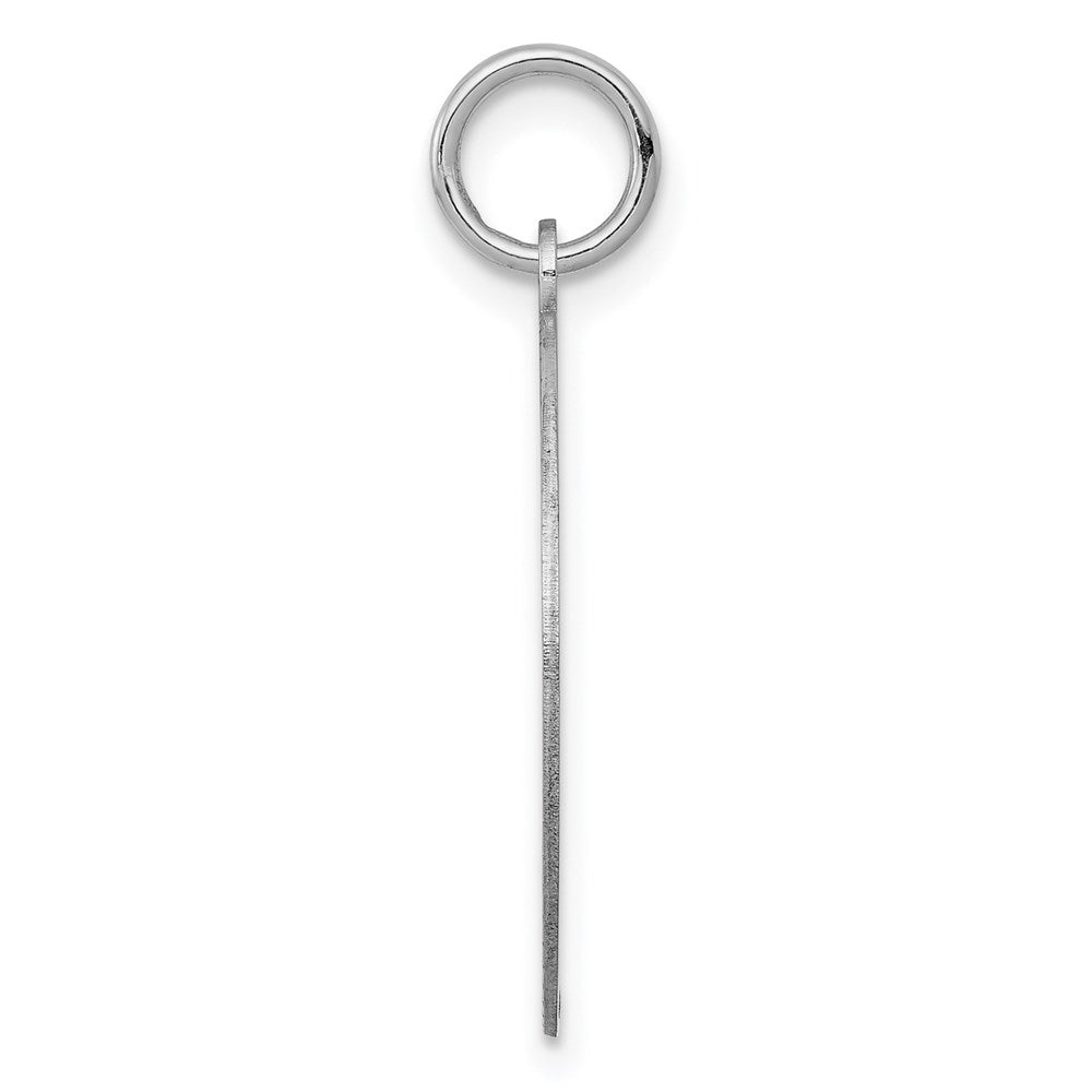 14k White Gold Etched Design Edge .018 Gauge Round Engravable 19mm Disc Charm