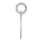 14k White Gold Plain with Zig-Zag Edge .013 Gauge Round Engravable 13mm Disc Charm
