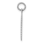 14k White Gold .011 Gauge Engravable Round Scalloped 18mm Disc Charm