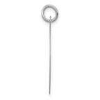 14K White Gold Plain .009 Gauge Round Engravable 22mm Disc Charm