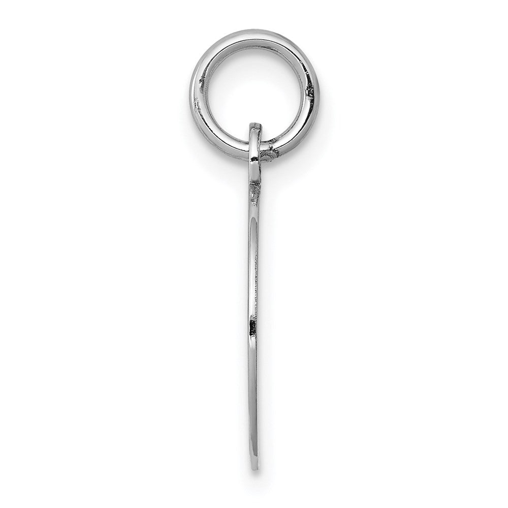 14k White Gold Etched Edge .011 Gauge Engraveable Round 13mm Disc Charm