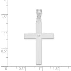 14k White Gold .02 carat Diamond Cross Pendant