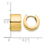 14k Round Hinged Hoop Earrings