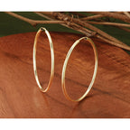 14k 1.5x38mm Polished Round Endless Tube Hoop Earrings