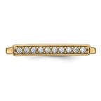 14k 1/10 carat Diamond Bar Ring
