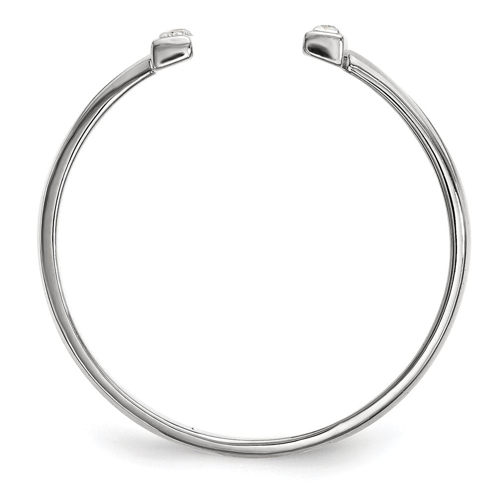 14kw Diamond Double Bar Ring