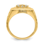 IB Goodman 14k 1/4 carat AA Diamond Circular Top Mens Ring