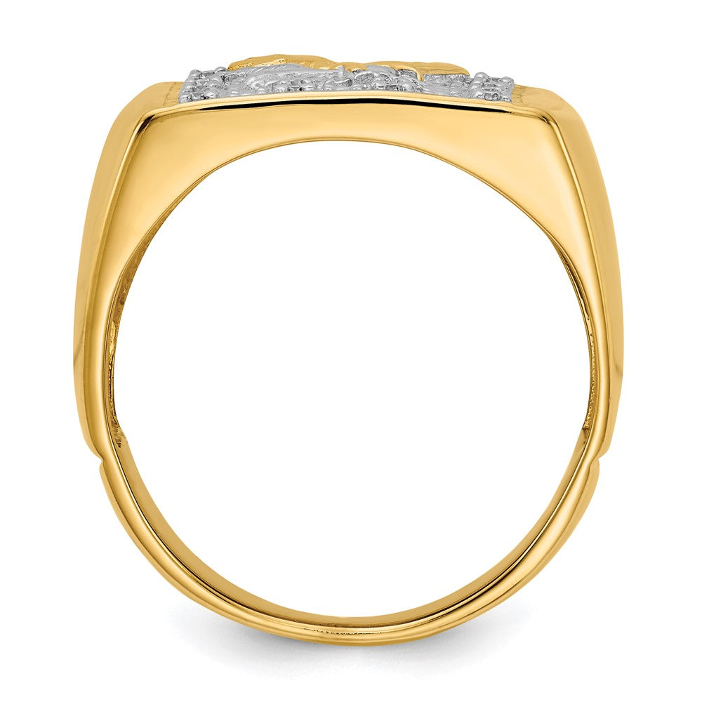 IB Goodman 14k 1/10 carat A Diamond Mens Eagle Ring