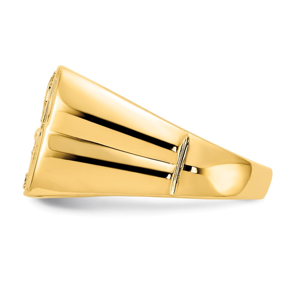 IB Goodman 14k 1/10 carat A Diamond Mens Eagle Ring