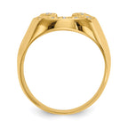 IB Goodman 14k 1/5 carat AA Diamond Mens Horseshoe Ring