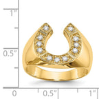 IB Goodman 14k 1/5 carat VS Diamond Mens Horseshoe Ring