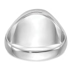 IB Goodman 14k White Gold Mens Polished and Textured with Black Enamel and Onyx Masonic Ring