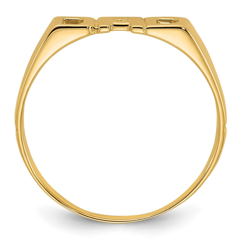 IB Goodman 14k A Diamond Mens DAD Ring
