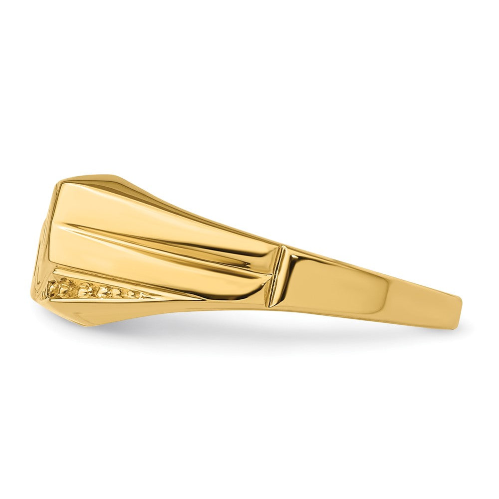 IB Goodman 14k A Diamond Mens DAD Ring