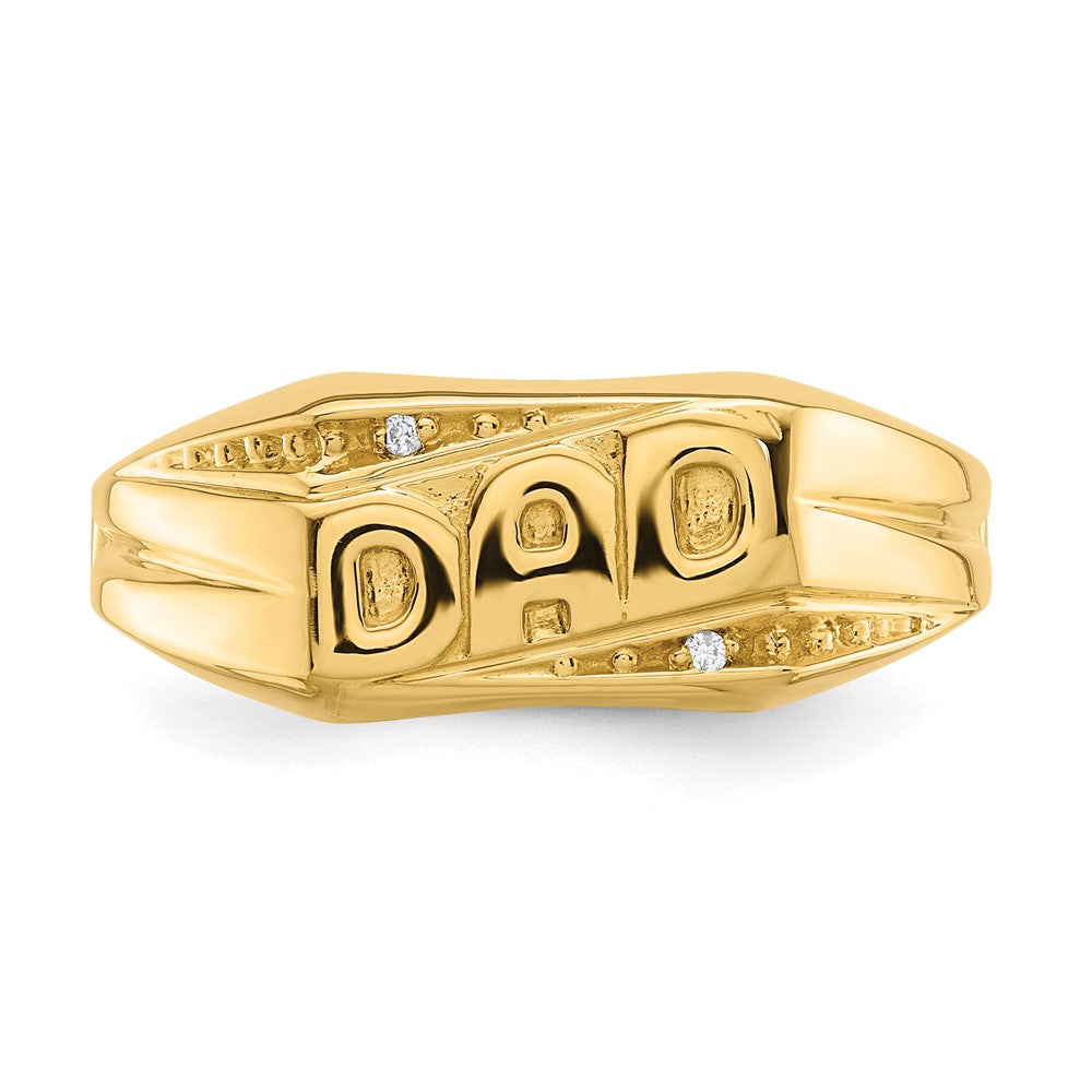 IB Goodman 14k AAA Diamond Mens DAD Ring